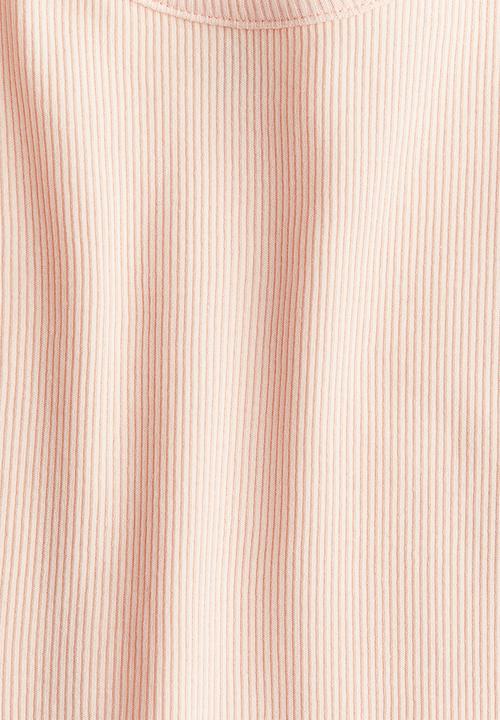 H&M - Ribbed jersey vest top - peach