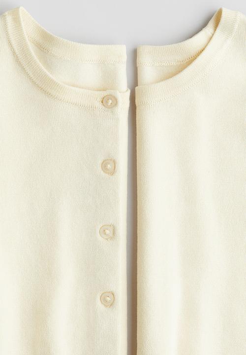 H&M - 2-Piece top and cardigan set - light yellow