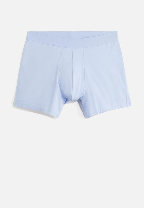 H&M - 3-Pack mid trunks with lycra® - light blue