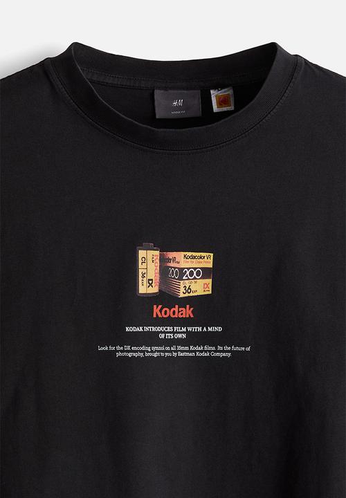 H&M - Loose fit t-shirt - black kodak