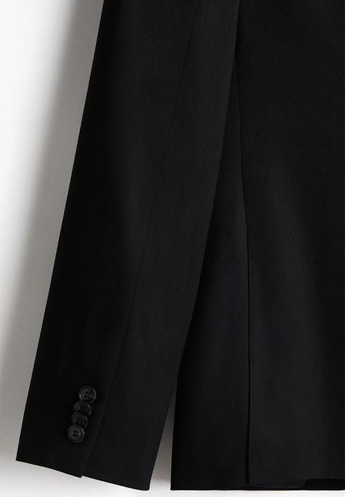 H&M - Slim fit single-breasted jacket - black