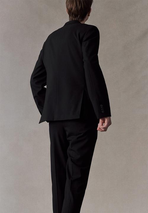 H&M - Slim fit suit trousers - black
