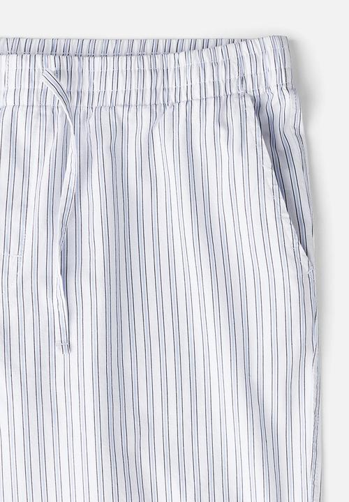 H&M - Relaxed fit poplin trousers - white