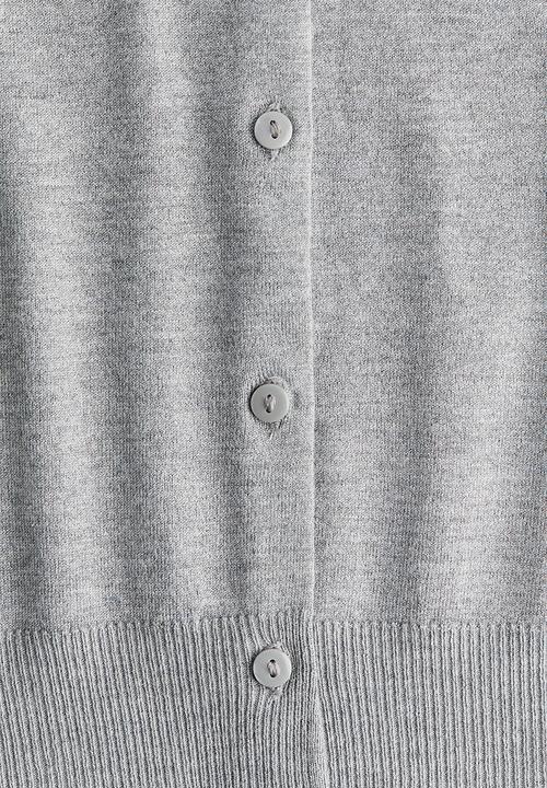 H&M - Button-front sweater vest - light grey marl