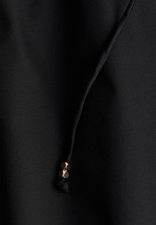 H&M - A-line cotton dress - black