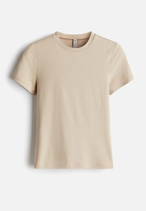 H&M - Fitted t-shirt - beige