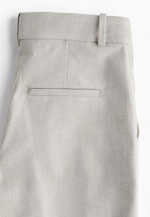 H&M - Cigarette trousers - light greige