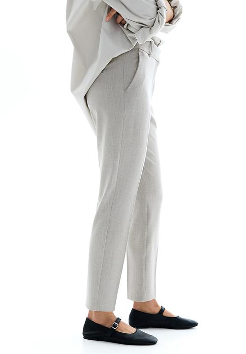 H&M - Cigarette trousers - light greige