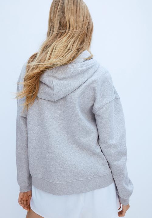 H&M - Zip-through hoodie - light grey marl