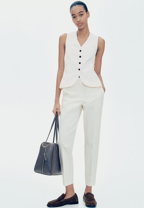 H&M - Cigarette trousers - white