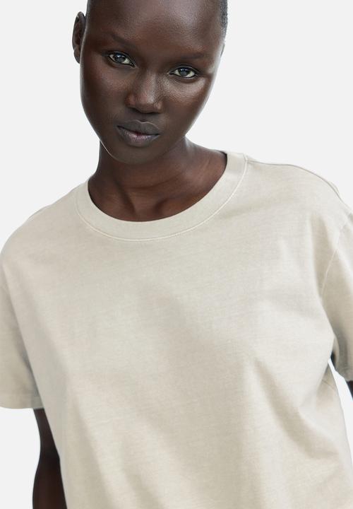 H&M - Cotton t-shirt - beige