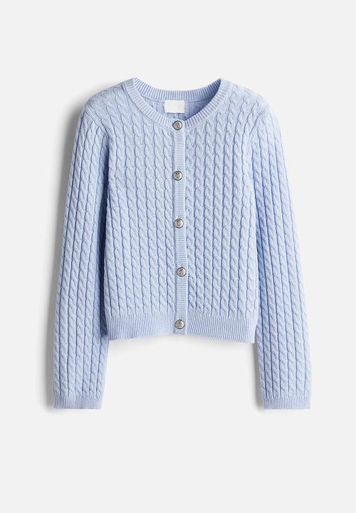 H&M - Cable-knit cardigan -  light blue
