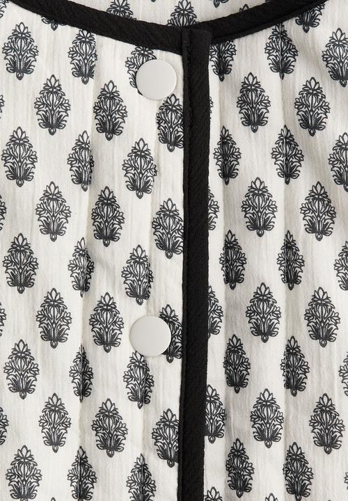 H&M - Quilted jacket - cream patterned