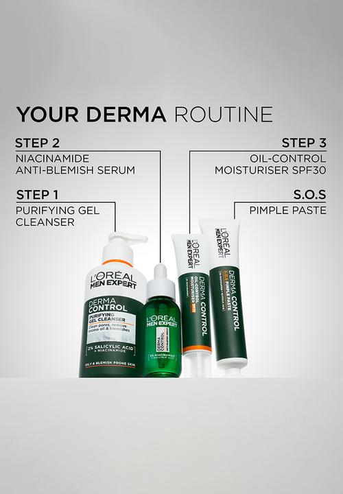 L'Oreal Men Expert - Men Expert Derma Control Moisturiser Oil Control with SPF30