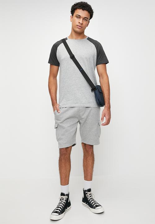 Brave Soul - T-Shirts - Light Grey Marl
