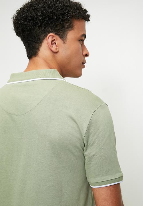 Brave Soul - Polo T-Shirts - Washed Sage