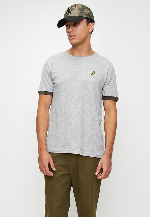 Brave Soul - T-Shirts - Light Grey Marl