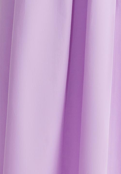 Trendyol - A-Line Corset-Look Midi Chic Evening Dress  - lilac