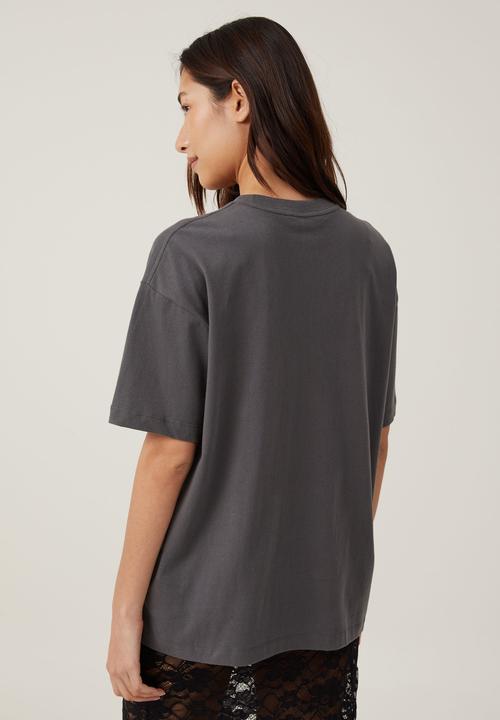 Cotton On - The Boxy Oversized Tee - Graphite