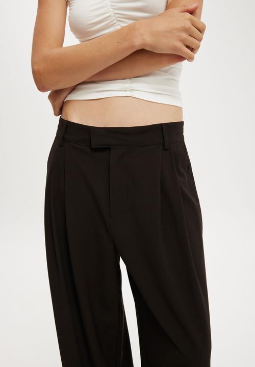 Cotton On - Lola Low Rise Suiting Pant - Light Stone