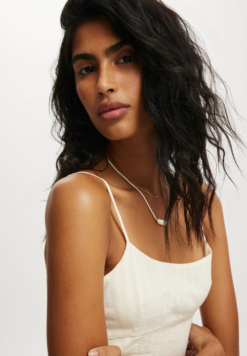 Cotton On - Alexis seamed maxi dress - coconut