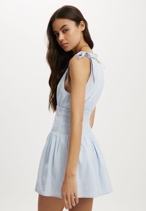 Cotton On - Lola tie shoulder mini dress - molly vine floral