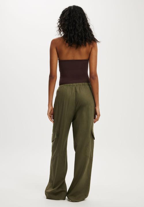 Cotton On - Haven Utility Pant - Surplus Green