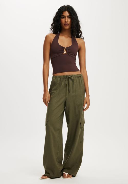 Cotton On - Haven Utility Pant - Surplus Green
