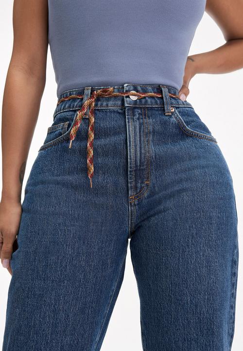 Cotton On - Plus curvy 91 straight jean - celeste blue