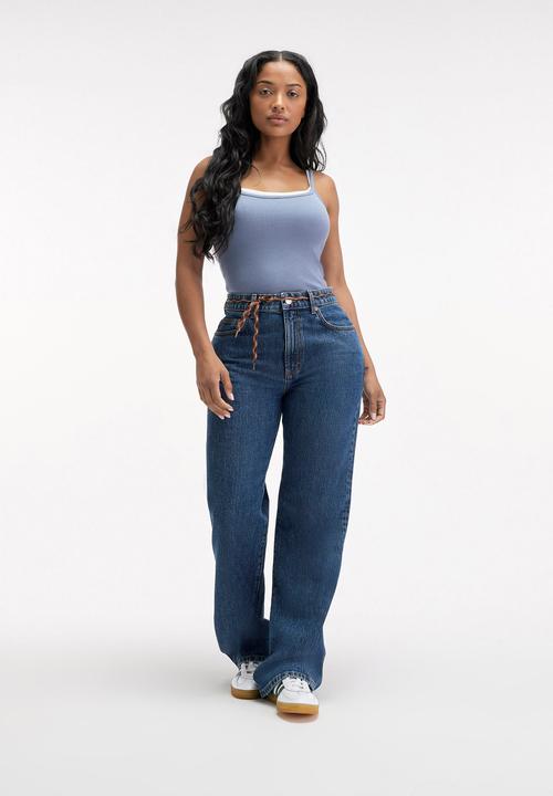 Cotton On - Plus curvy 91 straight jean - celeste blue