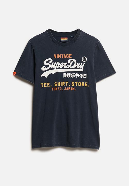 Superdry. - Vl Cali Relaxed Tee - Nautical Navy