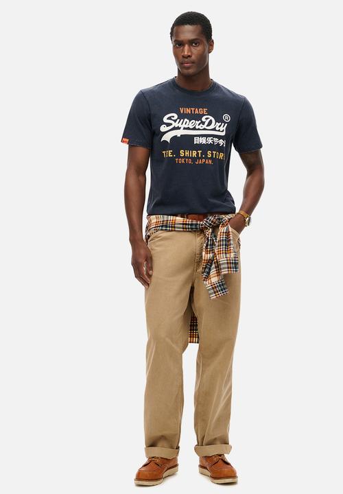 Superdry. - Vl Cali Relaxed Tee - Nautical Navy