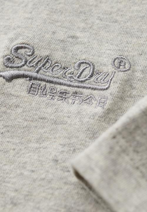 Superdry. - Essential logo emb tee - Grey Fleck Marl