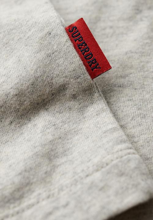 Superdry. - Essential logo emb tee - Grey Fleck Marl