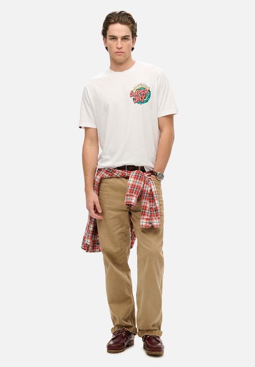Superdry. - Outdoor Narrative Loose Tee - Optic