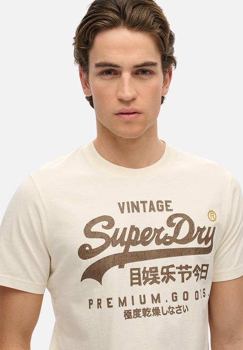 Superdry. - Vl Workwear Relaxed Tee - Riff White