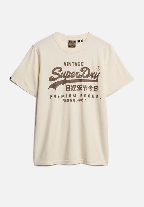 Superdry. - Vl Workwear Relaxed Tee - Riff White
