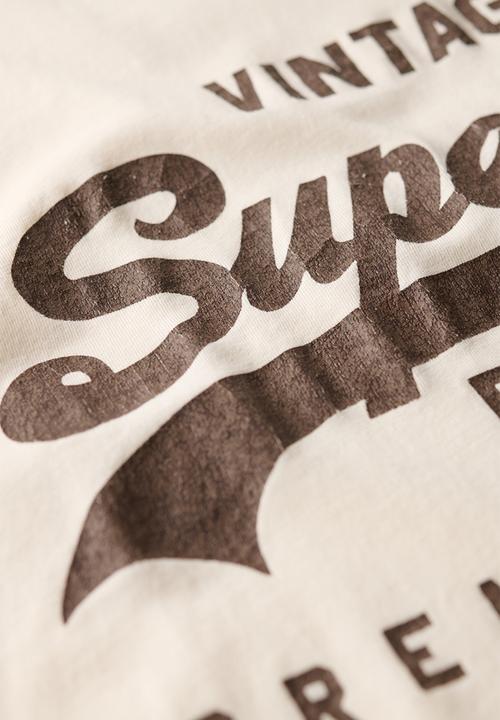 Superdry. - Vl Workwear Relaxed Tee - Riff White