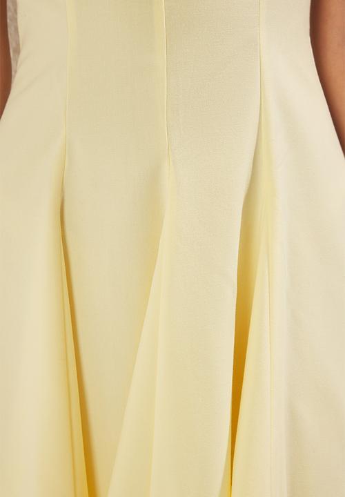 Trendyol - Flared Mini  Dress - Yellow