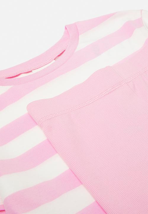 Cotton On - Girls multipack dress and short - fairy pink/stripe