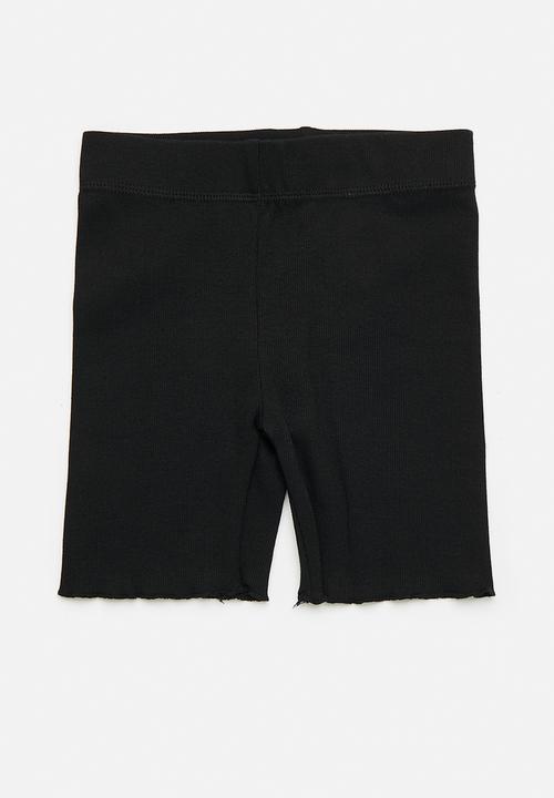 Cotton On - Girls multipack hailey bike short - black rib