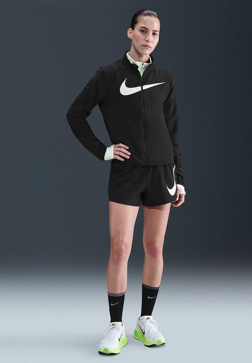 Nike - Nike womens  ONE Swoosh shorts - BLACK/WHITE