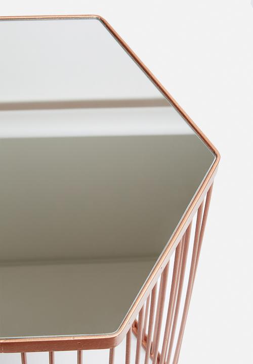 Sixth Floor - Hexagon mirror table
