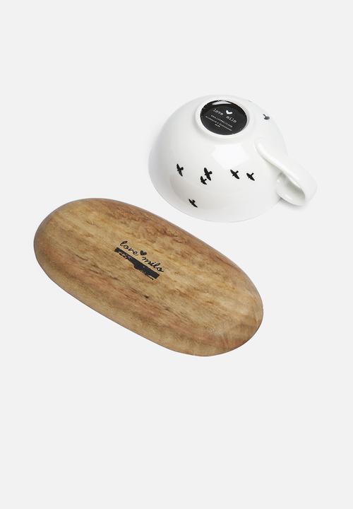 Love Milo - Cappuccino bird cup & saucer