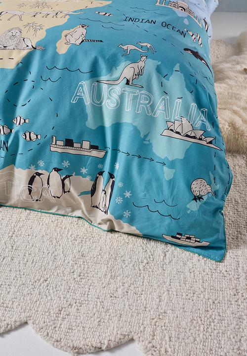 Linen House - Atlas Duvet Cover Set - blue