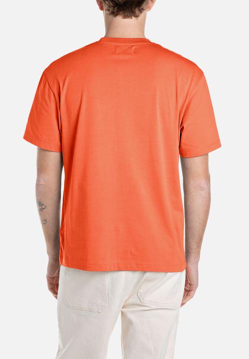 Replay - Relaxed Basic Jersey Tee - Carrot