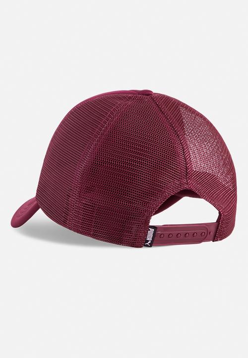 PUMA - Ess Puma Cat Logo Trucker Cap - Ruby Shimmer