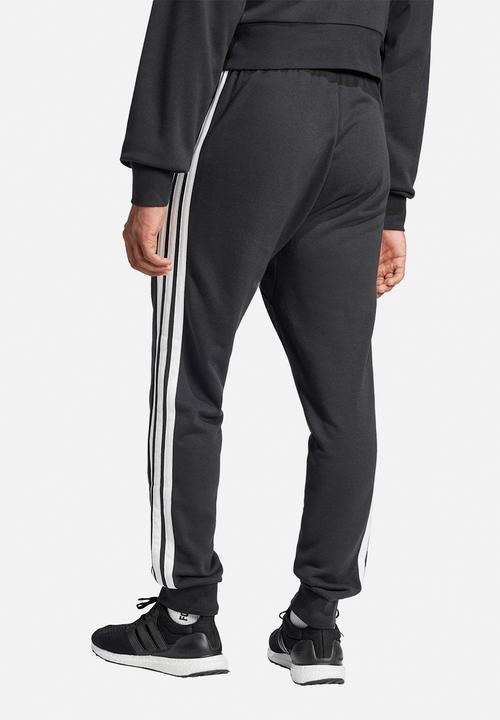 adidas Performance -  Essential 3-Stripes French Terry Joggers - Black/White