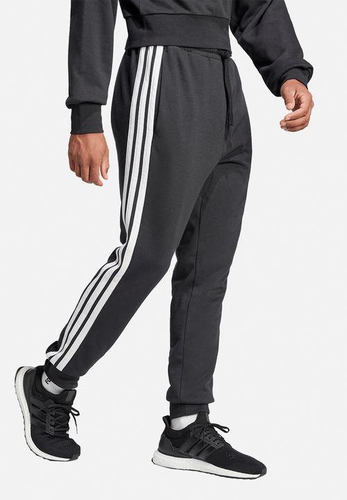 adidas Performance -  Essential 3-Stripes French Terry Joggers - Black/White