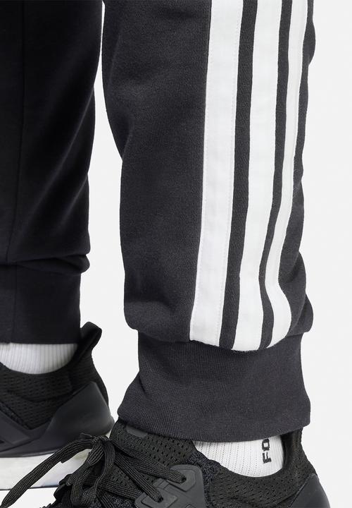 adidas Performance -  Essential 3-Stripes French Terry Joggers - Black/White